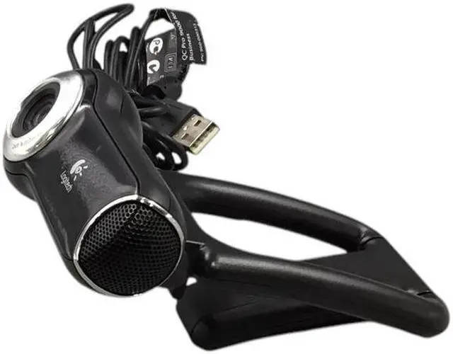 Alt view image 3 of 5 - Logitech Quick Cam Pro 9000 Webcam V-UBM46 860-000109 Carl Zeiss Lens USB