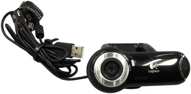 Alt view image 2 of 5 - Logitech Quick Cam Pro 9000 Webcam V-UBM46 860-000109 Carl Zeiss Lens USB