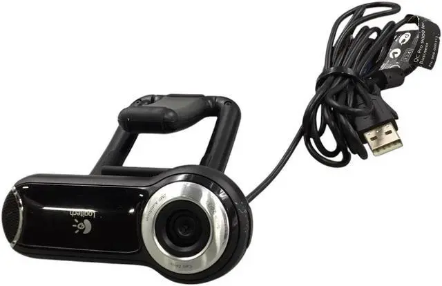 Alt view image 4 of 5 - Logitech Quick Cam Pro 9000 Webcam V-UBM46 860-000109 Carl Zeiss Lens USB