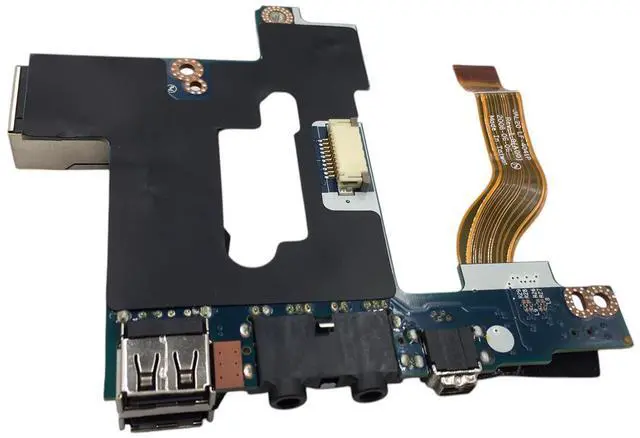 Alt view image 7 of 7 - Dell Latitude E6500 USB Audio LAN Firewire Board with Cable K120P LS-4044P