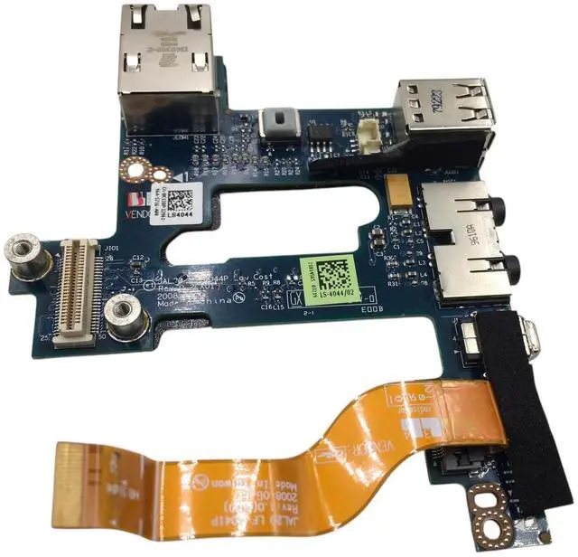 Alt view image 2 of 7 - Dell Latitude E6500 USB Audio LAN Firewire Board with Cable K120P LS-4044P