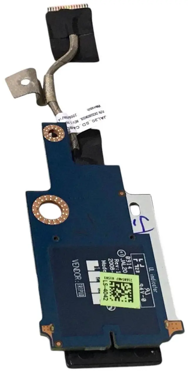 Alt view image 6 of 6 - Dell Latitude E6500 Card Reader with Cable LS-4042 DC02000KG0L