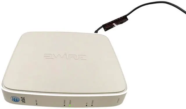 Alt view image 3 of 7 - AT&T 2701HG-B 2Wire Wireless Gateway DSL Router Modem W/Power Adapter