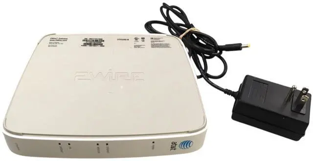 Alt view image 7 of 7 - AT&T 2701HG-B 2Wire Wireless Gateway DSL Router Modem W/Power Adapter