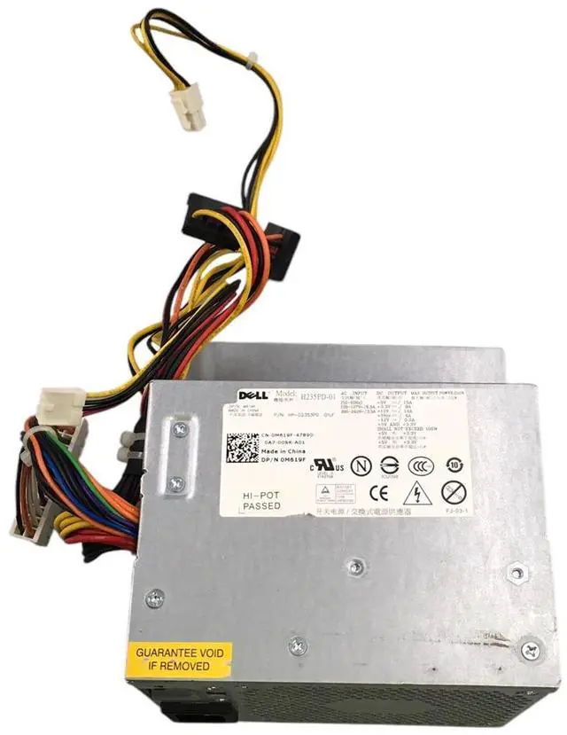 Main image of Dell Optiplex 360,380 Desktop Power Supply 235W 0M618F 0M619F 0D233N D235PD-00 /AP