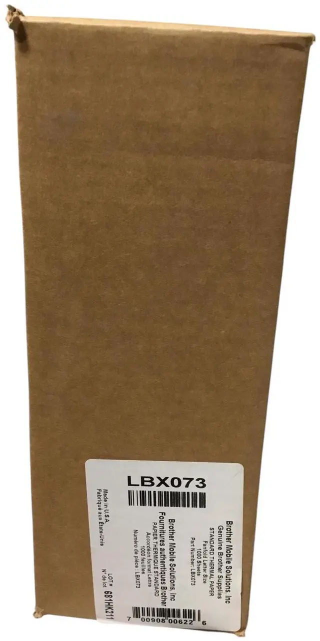 Alt view image 2 of 4 - Brother Mobile Solutions, Inc Thermal Paper 1000 sheet LBX073