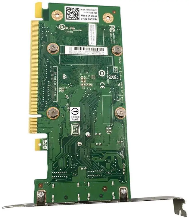 Alt view image 5 of 7 - GENUINE NVIDIA NVS 310 DELL 0K3WRCDUAL DISPLAY PORT 512MB VIDEO CARD