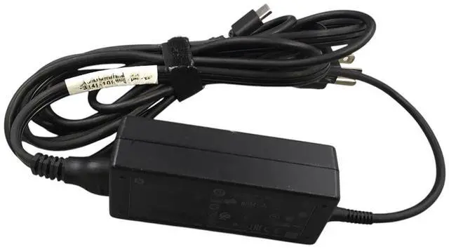 Alt view image 3 of 6 - 45W HP AC Adapter Model TPN-CA08 935444-002 USB-C OEM Charger w/Cord