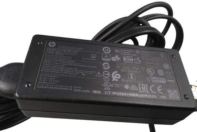 Alt view image 2 of 6 - 45W HP AC Adapter Model TPN-CA08 935444-002 USB-C OEM Charger w/Cord