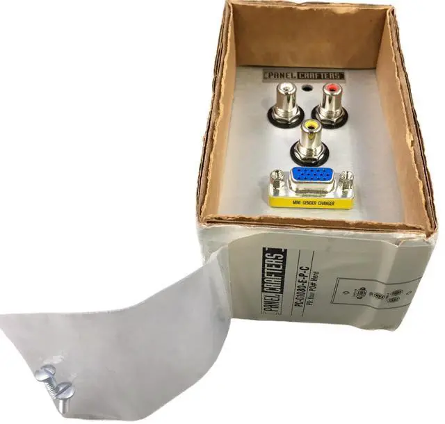 Alt view image 4 of 7 - HDMI + 3 RCA Wall Plate HDMI with Three RCA Component Video Coupler Faceplate