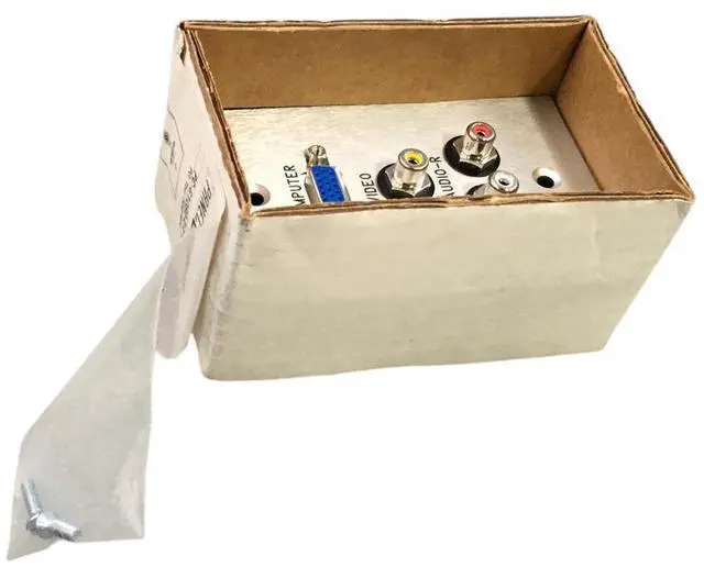 Alt view image 3 of 7 - HDMI + 3 RCA Wall Plate HDMI with Three RCA Component Video Coupler Faceplate