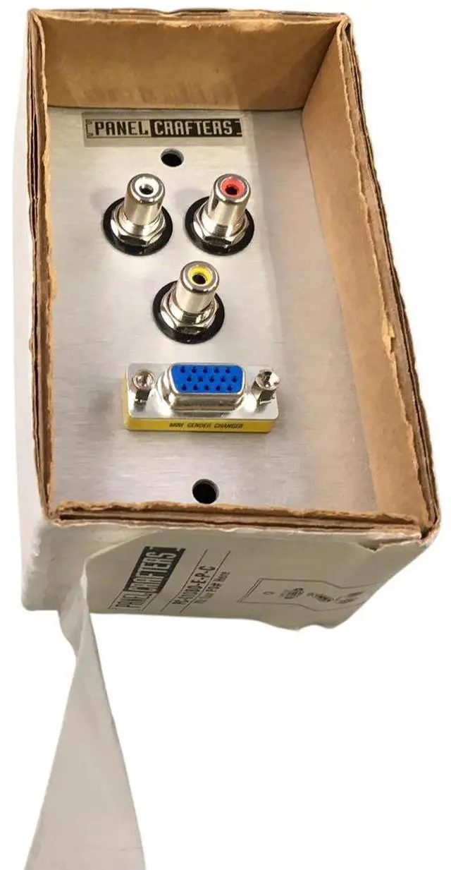 Alt view image 6 of 7 - HDMI + 3 RCA Wall Plate HDMI with Three RCA Component Video Coupler Faceplate