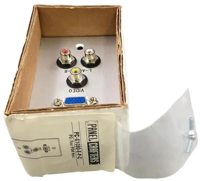 Alt view image 7 of 7 - HDMI + 3 RCA Wall Plate HDMI with Three RCA Component Video Coupler Faceplate