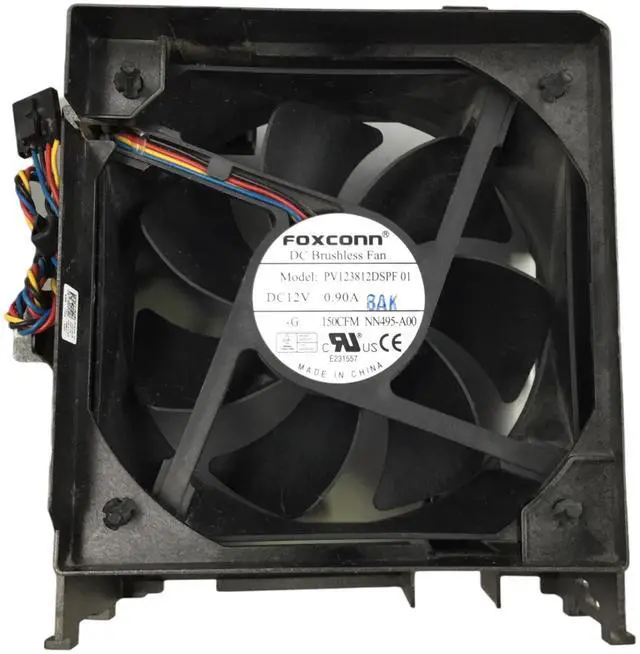 Alt view image 4 of 5 - Genuine GX740 GX755 210L SMT Dell Case Fan and Bracket Assembly RR527, Y4574, G9096, P211D, P701K, P714F, H9073, WP747 H7058 DELL Dimension 3100, E510, 5000, 5150, E520