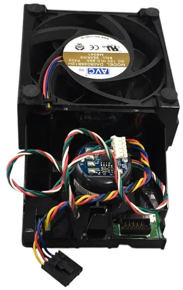 Alt view image 2 of 7 - AVC Fan 0M8041 M8041 for XPS 200 210 DA08038B12H 80x80x38mm 4-wire DC12V 0.85A