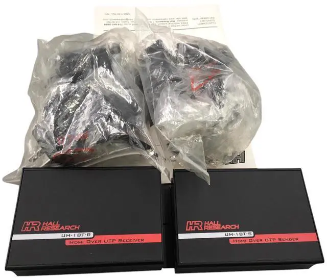 Alt view image 5 of 5 - HR Hall Research HDMI OverUTP Extender Sender-Receiver Kit with Power Supplies