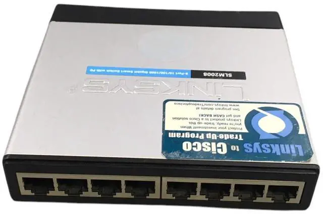 Alt view image 4 of 7 - Linksys Switch SLM 2008 8 Port Gigabit Smart Switch