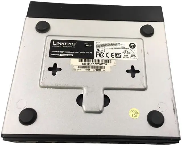 Alt view image 6 of 7 - Linksys Switch SLM 2008 8 Port Gigabit Smart Switch
