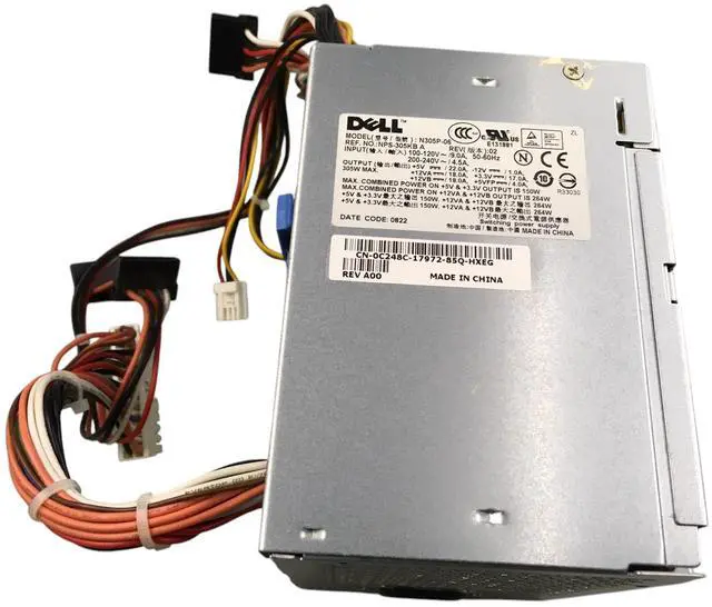 Alt view image 6 of 7 - Dell Optiplex 740 305W Desktop Switching Power Supply N305P-06 NPS-305KB A
