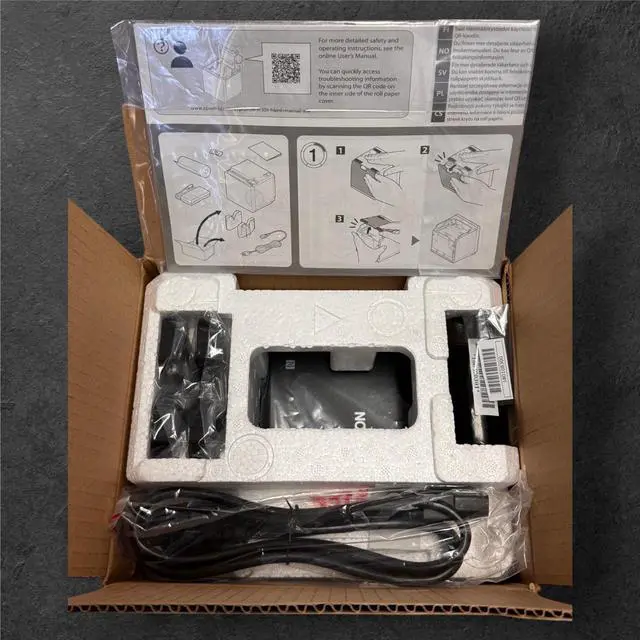 Alt view image 2 of 7 - Epson TM-M30II Thermal Wireless Dongle Required POS Receipt Printer - Ethernet Connectivity - Thermal line Printing Technology, 250 mm/sec Print Speed, 203 dpi, Auto-Cutter, Monochrome