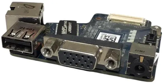 Alt view image 3 of 7 - Dell Latitude E6420 Ethernet/Audio/USB/VGA Board - LS-6592P 03258H