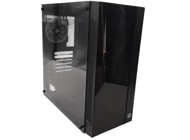 Alt view image 3 of 7 - Cyberpower PC C Series Computer Case, w/Fans, Black & Glass ET8680-21472