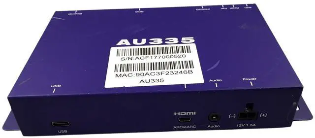 Alt view image 3 of 7 - BrightSign AU335 Portable Ethernet & USB Ports Digital Audio Player **No Cords*