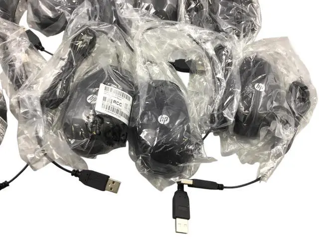 Alt view image 3 of 4 - Lot of 10-HP Black USB 3-Button Scrolling Wheel Optical Mouse 672652-001
