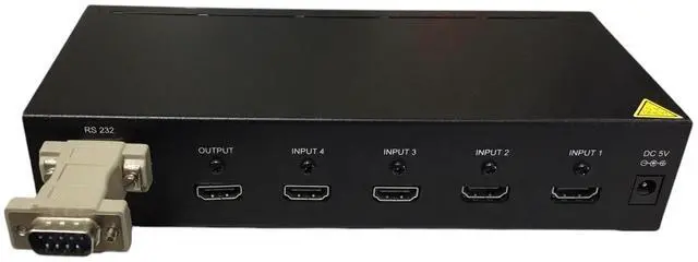 Alt view image 2 of 7 - HR Hall Research SW-HDMI-4 HDMI Switch - 4 Input - 1 Output