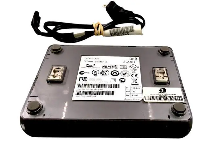 Alt view image 5 of 7 - 4-PACK 3COM/HP 3CFSU05/ V1405-5/ JD866A 5 Port- RJ45 10/100MbpsW/Adapter