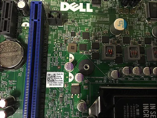 Alt view image 3 of 7 - Dell Precision T1650 Socket LGA1155 Motherboard with I/O Shield 0C3YXR C3YXR