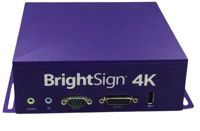 Main image of Brightsign 4K Digital Signage Media Player Purple 4K1142-WW, No(Adapter)