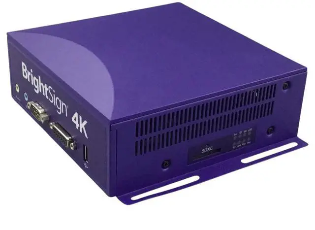 Alt view image 5 of 7 - Brightsign 4K Digital Signage Media Player Purple 4K1142-WW, No(Adapter)