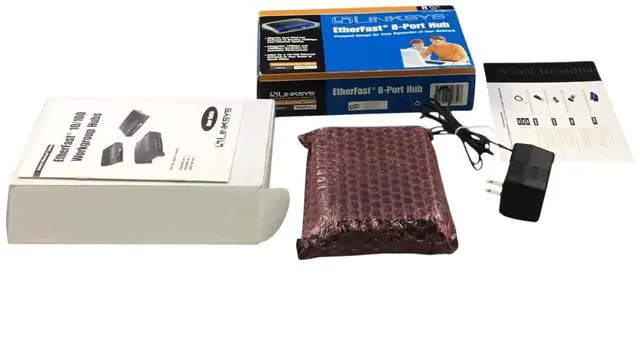 Main image of Linksys EFAH08W ver 3.0 10/100 8-Port EtherFast Workgroup Hub Switch w/Adapter