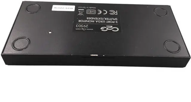 Alt view image 6 of 7 - 2-port UXGA monitor Splitter/Extender C2G 29503