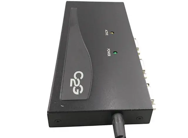 Alt view image 2 of 7 - 2-port UXGA monitor Splitter/Extender C2G 29503