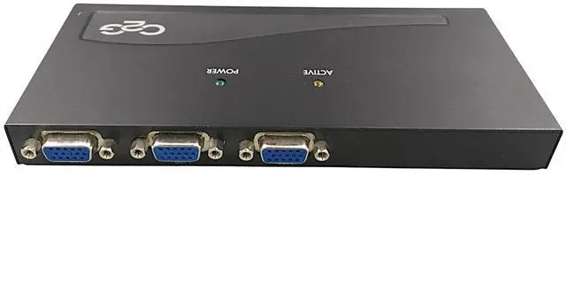 Alt view image 3 of 7 - 2-port UXGA monitor Splitter/Extender C2G 29503