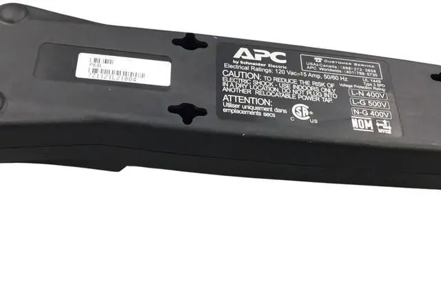 Alt view image 4 of 4 - APC by Schneider Electric- 6 Outlets Surge Protector - P6B