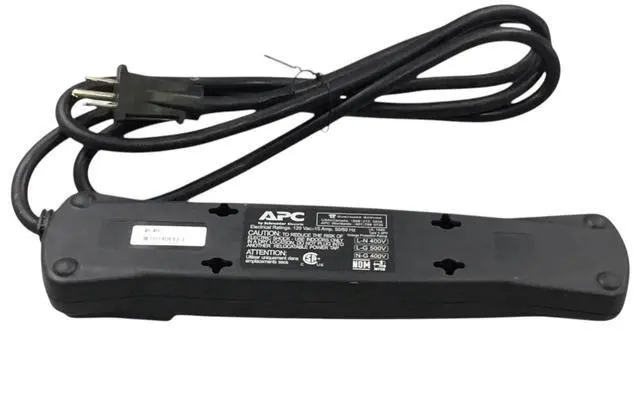 Alt view image 3 of 4 - APC by Schneider Electric- 6 Outlets Surge Protector - P6B