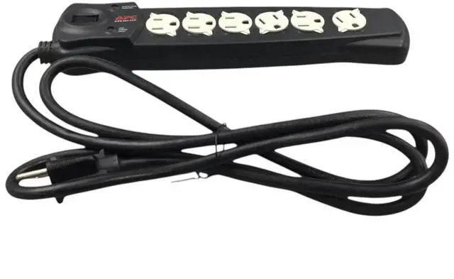 Alt view image 2 of 4 - APC by Schneider Electric- 6 Outlets Surge Protector - P6B