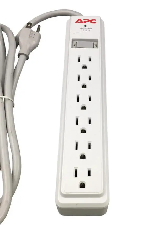 Alt view image 2 of 4 - APC Surge Arrest 6 Outlet Surge Protector Rated 120V 15A P66
