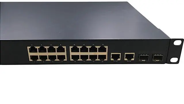 Alt view image 3 of 7 - EtherWAN EX17162 ,16-port 10/100BASE-TX POE and 2-port Ethernet Switch