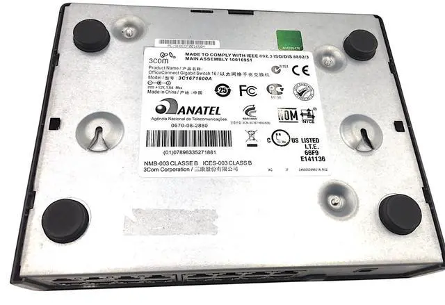 Alt view image 5 of 7 - 3Com 3C1671600A OfficeConnect Gigabit Switch 16 Only NO AC Adapter