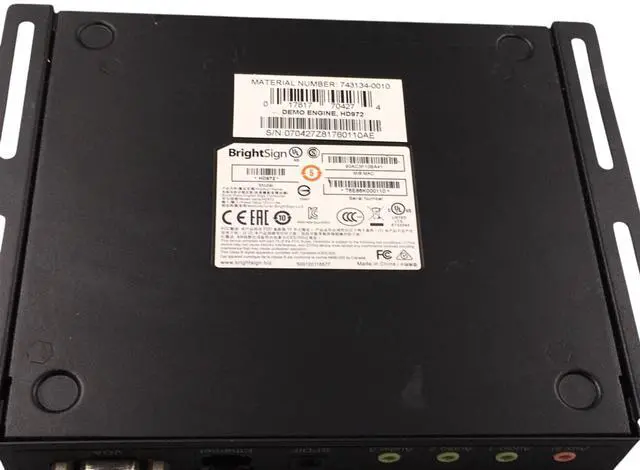 Alt view image 2 of 7 - BrightSign HD972 Digital Signage Player HDMI Solid State Media Player
