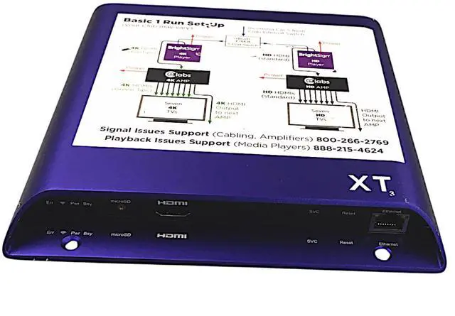 Alt view image 2 of 7 - Brightsign XT3 XT243 Standard Player With HDMI Units Only No Adapters