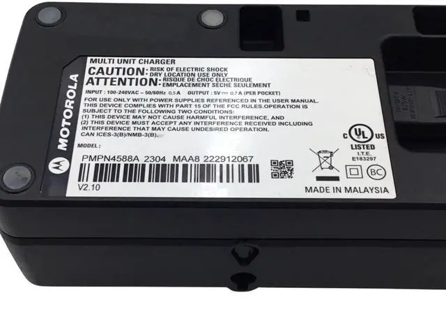 Alt view image 7 of 7 - Motorola PMPN4588A 6-Way Charger for Motorola Curve Series 2-Way Radios