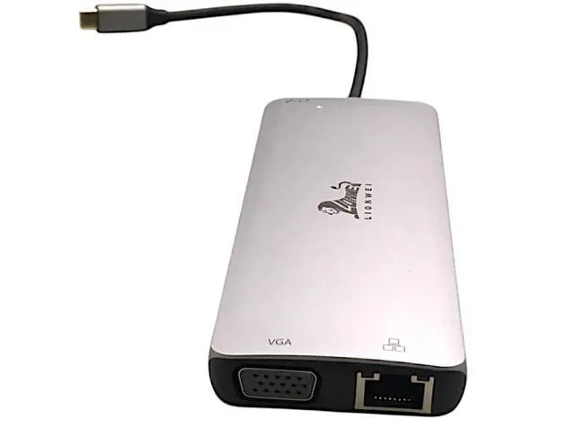 Alt view image 7 of 7 - Lionwei USB-C HUB Docking Station 11 in 1 LIUC3310