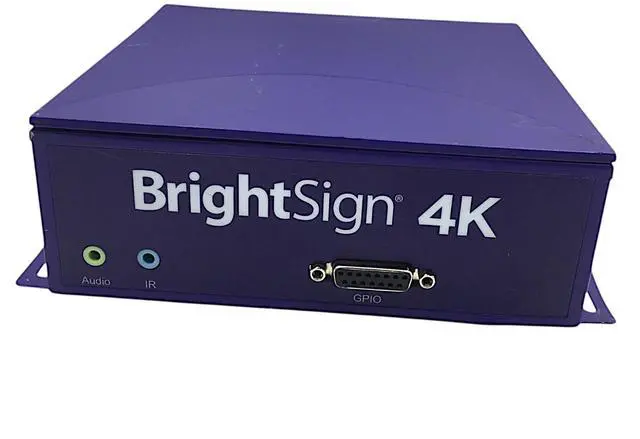 Alt view image 6 of 6 - BRIGHTSIGN 4K Model 4K242-WW Digital Signage Media Player No ( Power Adapter)