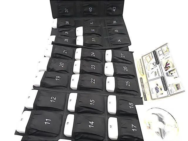 Alt view image 3 of 6 - Turning Technologies Set of 31 RCXR-02 Clickers w/Carry Case and USB Receiver