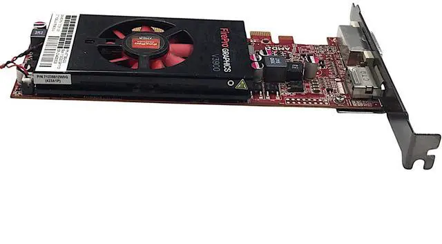 Alt view image 6 of 7 - AMD FIREPRO V3900 GDDR3 DVI DP 1GB PCI-E GRAPHICS CARD LOW PROFILE M8-1(12)